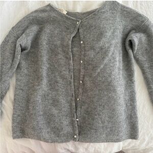 Sezane Gaspard cardigan in grey